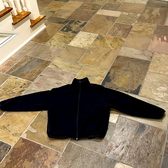 SPEEDO MENS BLACK FLEECE ZIP UP JACKET WITH SIDE POCKETS AND LOGO - Picture 1 of 5